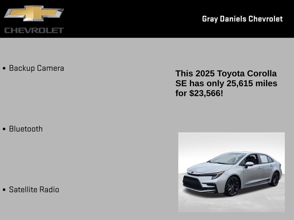 2025 Toyota Corolla SE