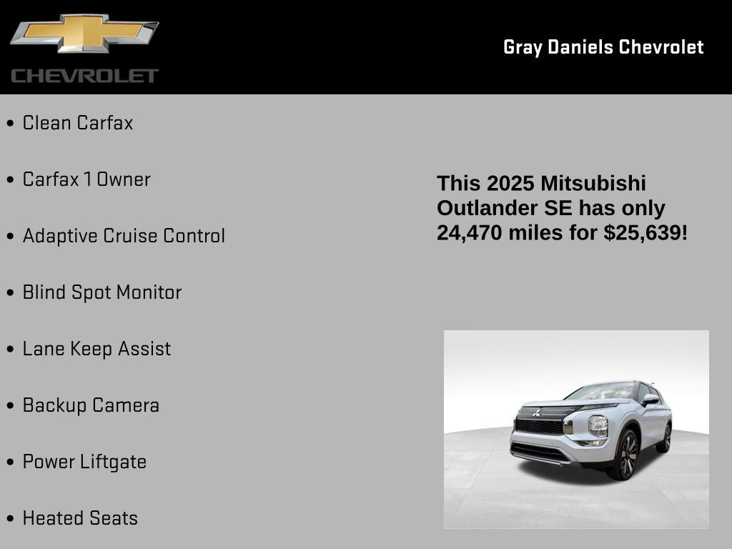 2025 Mitsubishi Outlander SE