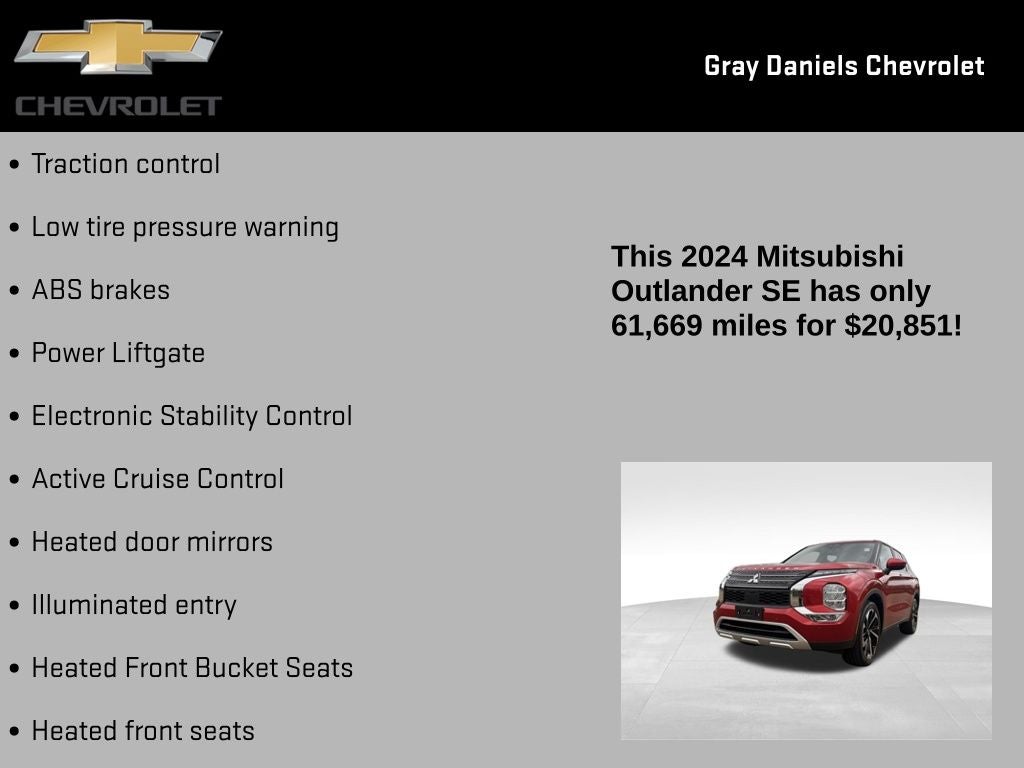 2024 Mitsubishi Outlander SE