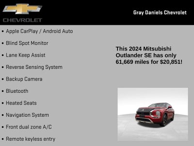 2024 Mitsubishi Outlander SE