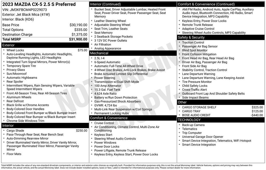 2023 Mazda Mazda CX-5 2.5 S Preferred Package