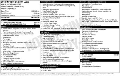 2019 INFINITI Q50 3.0t LUXE