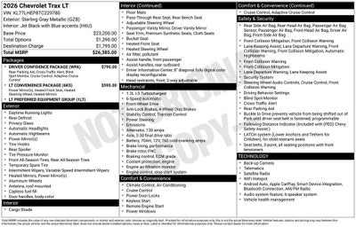 2026 Chevrolet Trax LT