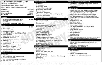 2026 Chevrolet TrailBlazer LT