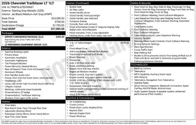 2026 Chevrolet TrailBlazer LT