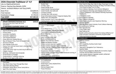 2026 Chevrolet TrailBlazer LT