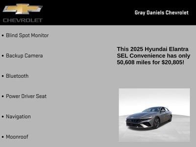 2025 Hyundai Elantra SEL Convenience