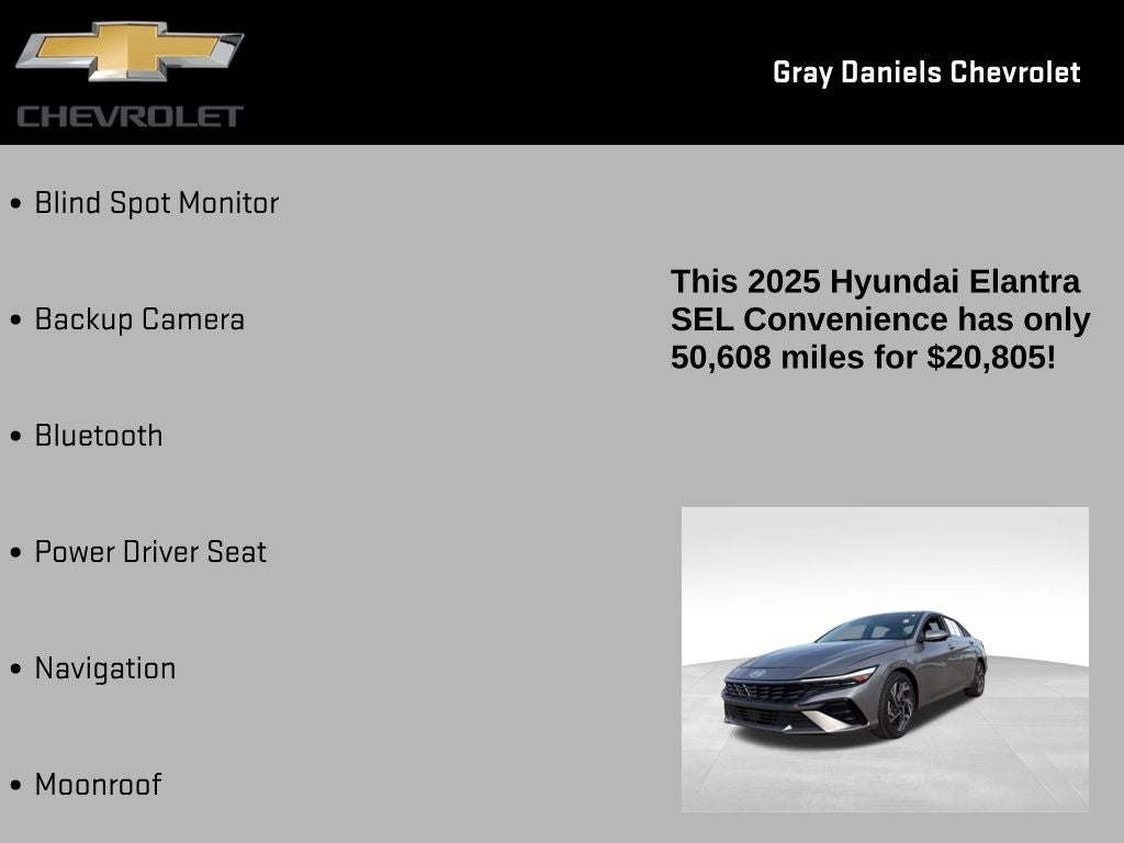 2025 Hyundai Elantra SEL Convenience