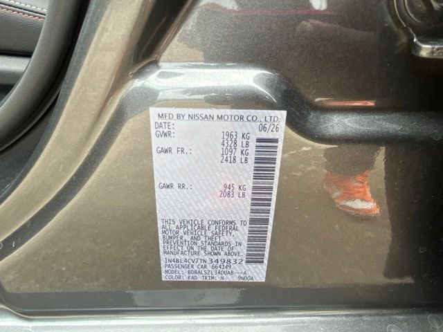 2026 Nissan Altima 2.5 SR