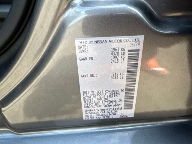 2024 Nissan Altima 2.5 SV