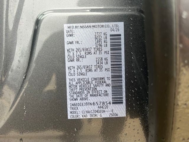 2026 Nissan Frontier SV