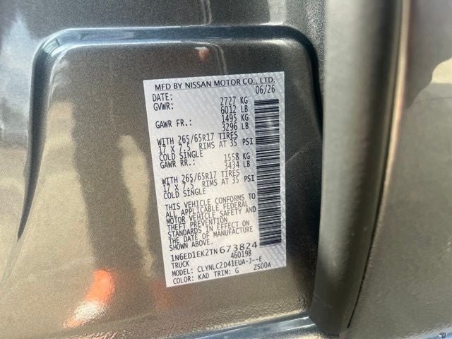 2026 Nissan Frontier SV