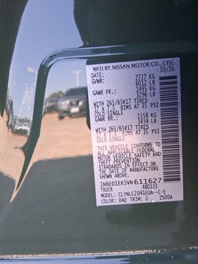 2027 Nissan Frontier SV
