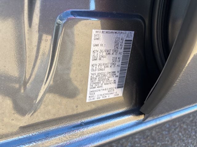 2026 Nissan Frontier SV