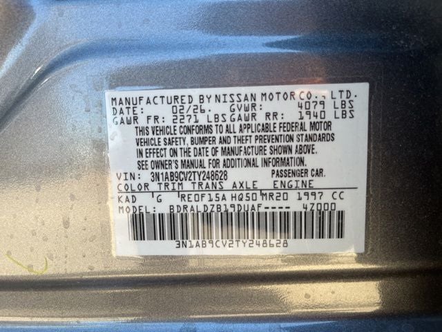 2026 Nissan Sentra SV