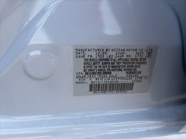 2025 Nissan Versa 1.6 SV