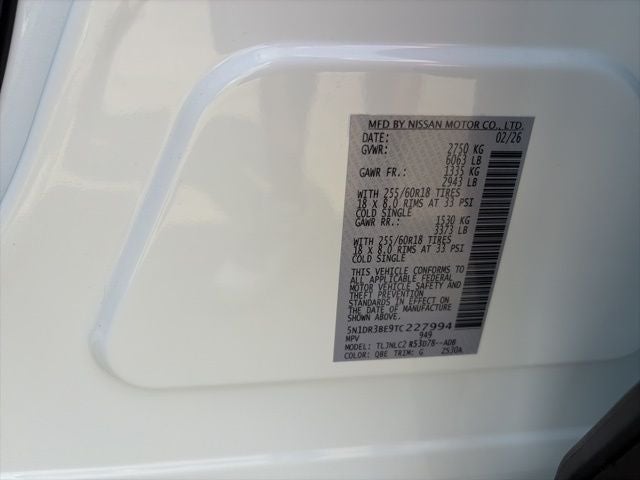 2026 Nissan Pathfinder SV