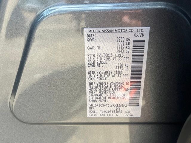 2026 Nissan Pathfinder SL