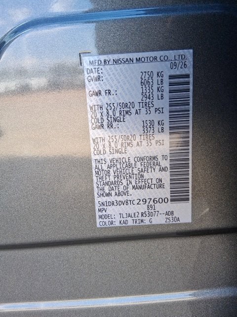 2026 Nissan Pathfinder Platinum