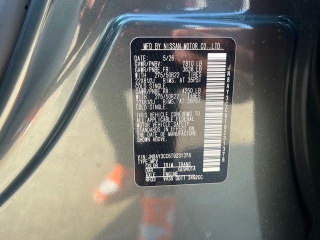 2026 Nissan Armada Platinum Reserve
