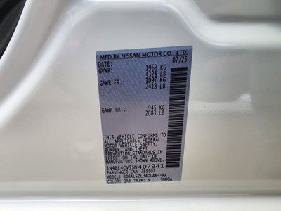 2025 Nissan Altima 2.5 SR