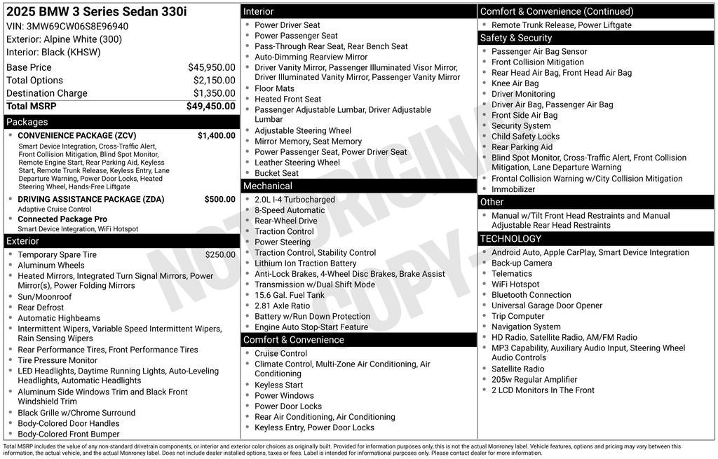 2025 BMW 3 Series 330i