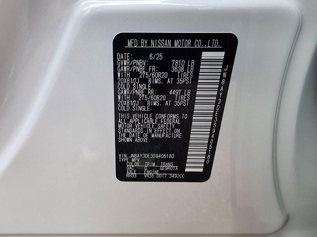 2025 Nissan Armada PRO-4X