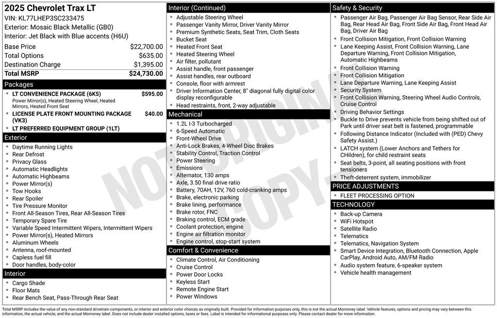 2025 Chevrolet Trax LT