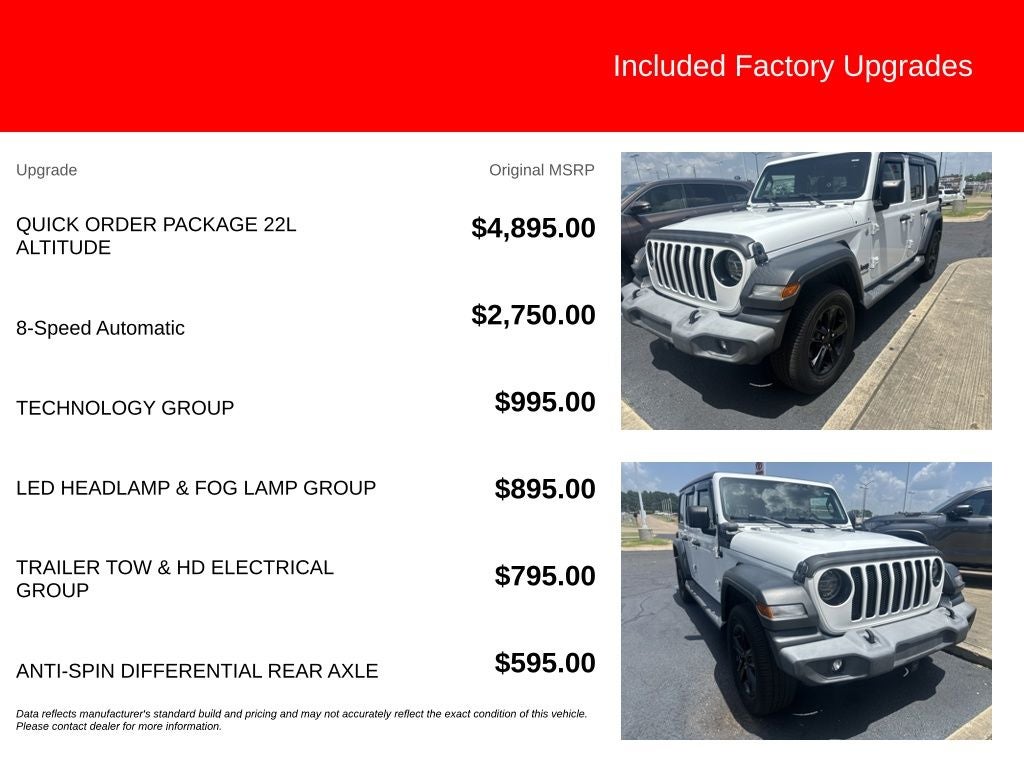 2020 Jeep Wrangler Unlimited Sport Altitude