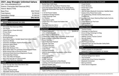 2021 Jeep Wrangler Unlimited Sahara
