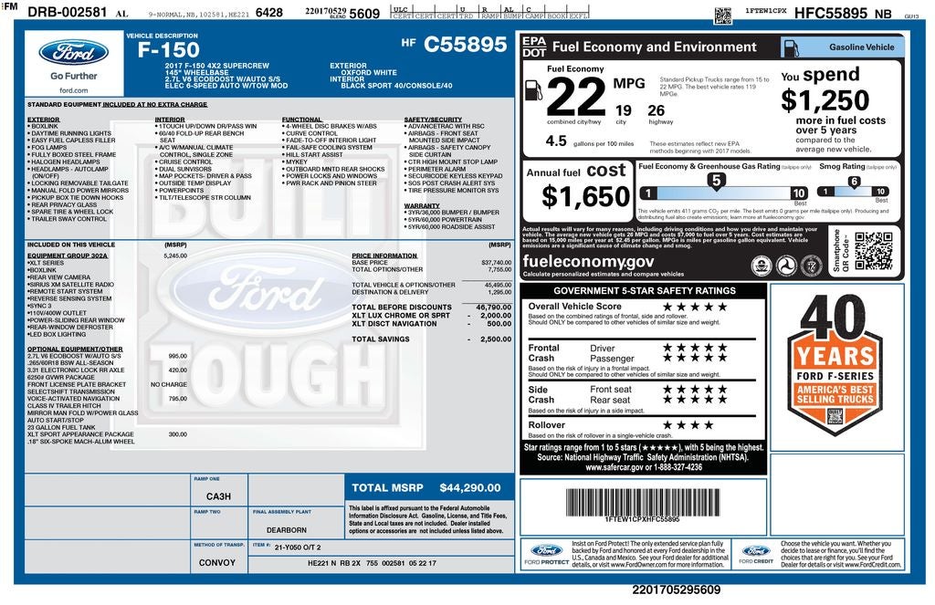 2017 Ford F-150 XLT