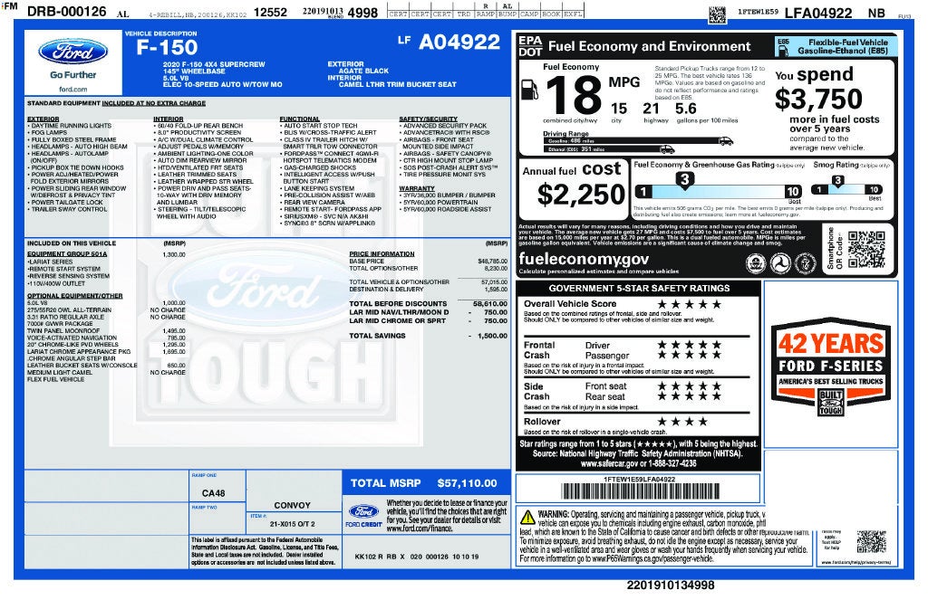 2020 Ford F-150 Lariat