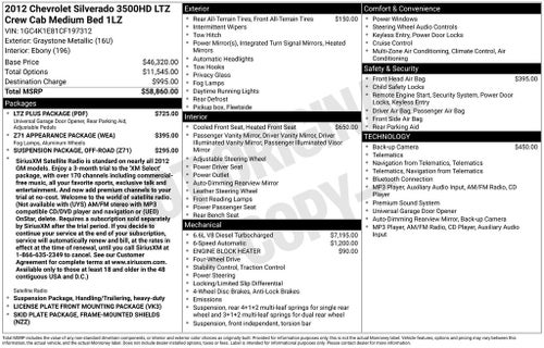 2012 Chevrolet Silverado 3500HD LTZ
