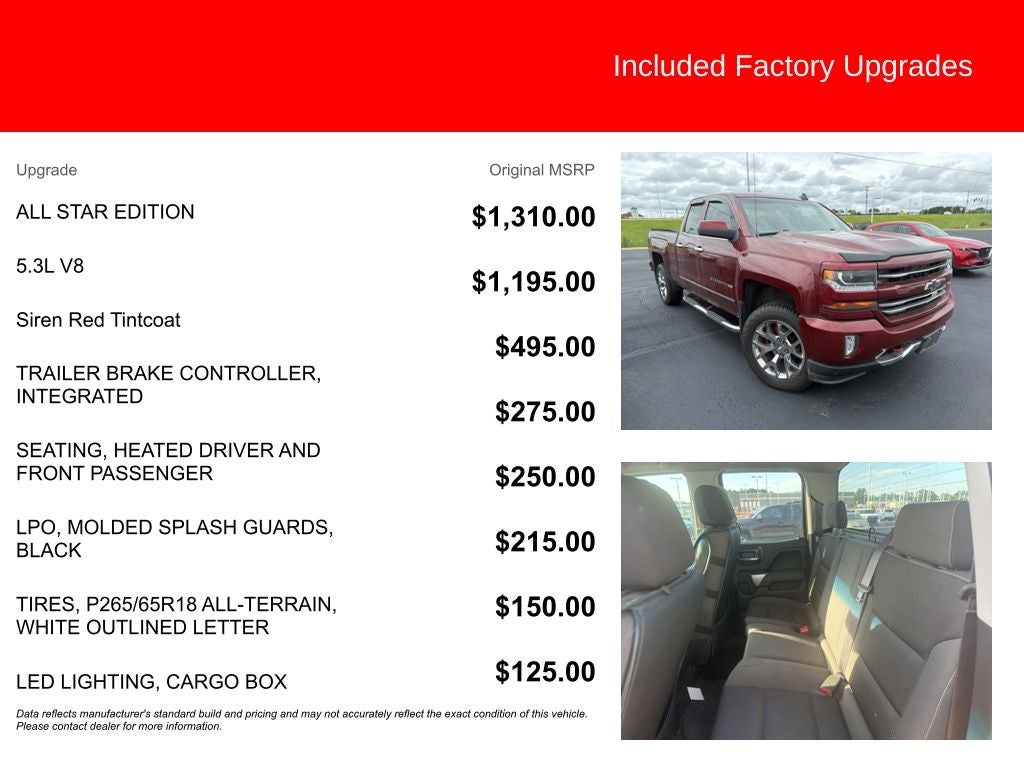 2016 Chevrolet Silverado 1500 LT LT2