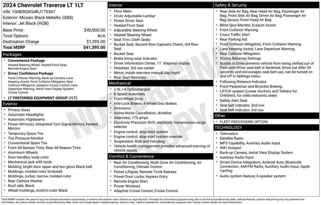 2024 Chevrolet Traverse LT 1LT