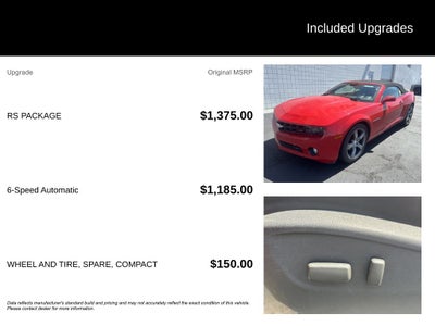 2012 Chevrolet Camaro 2LT 2LT