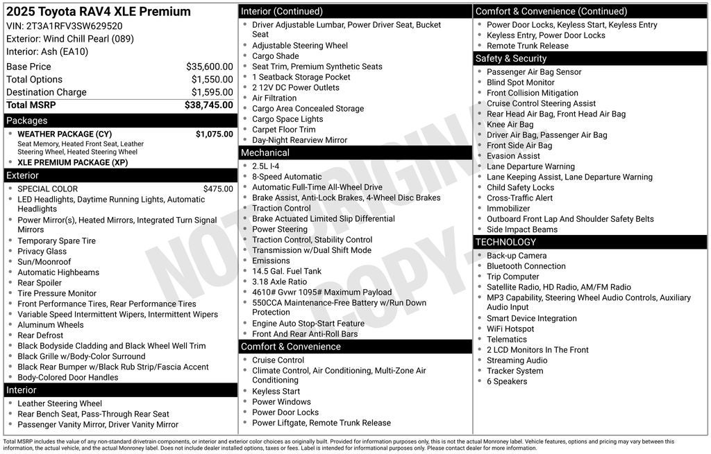 2025 Toyota RAV4 XLE Premium