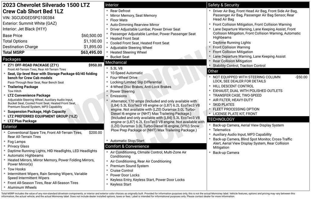 2023 Chevrolet Silverado 1500 LTZ