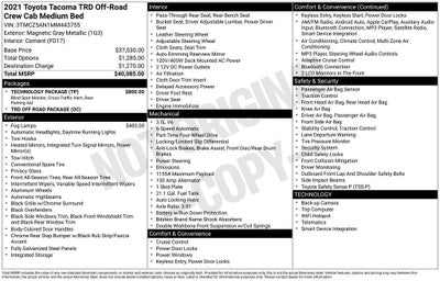 2021 Toyota Tacoma V6