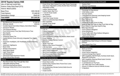 2018 Toyota Camry XSE