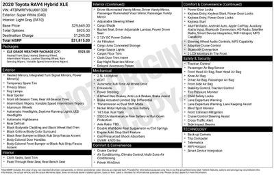 2020 Toyota RAV4 Hybrid XLE