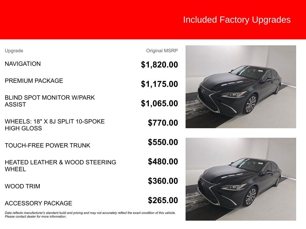 2019 Lexus ES 350