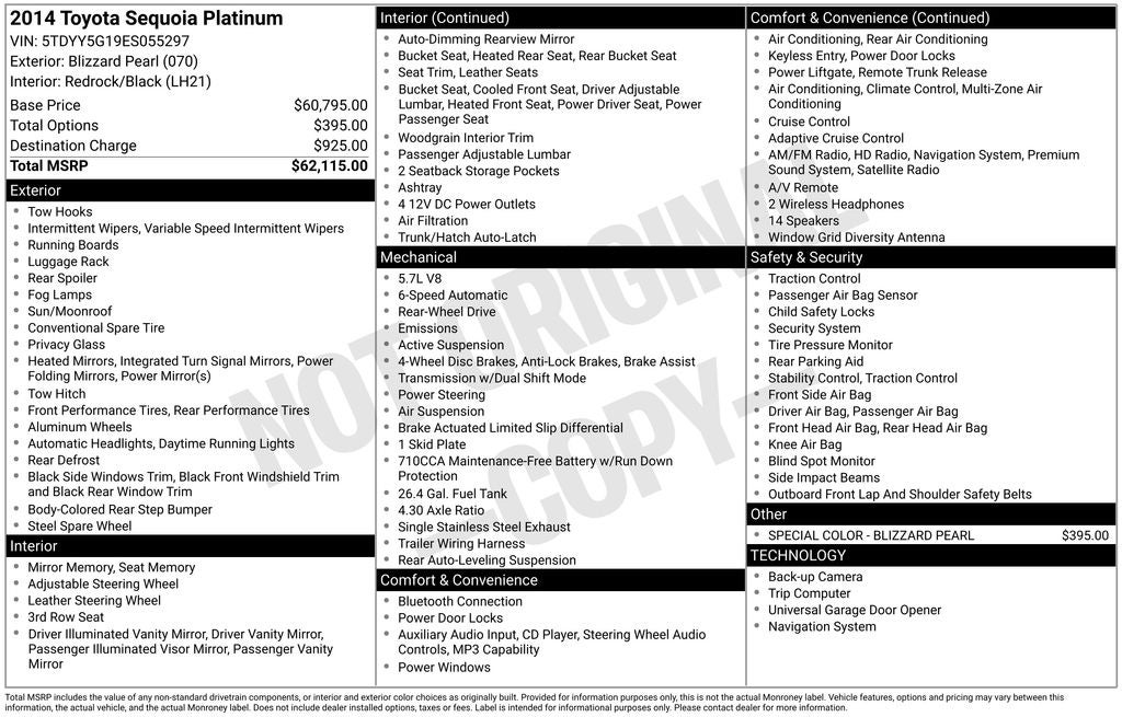 2014 Toyota Sequoia Platinum