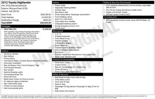 2012 Toyota Highlander Base