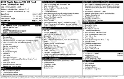 2018 Toyota Tacoma TRD Off-Road V6
