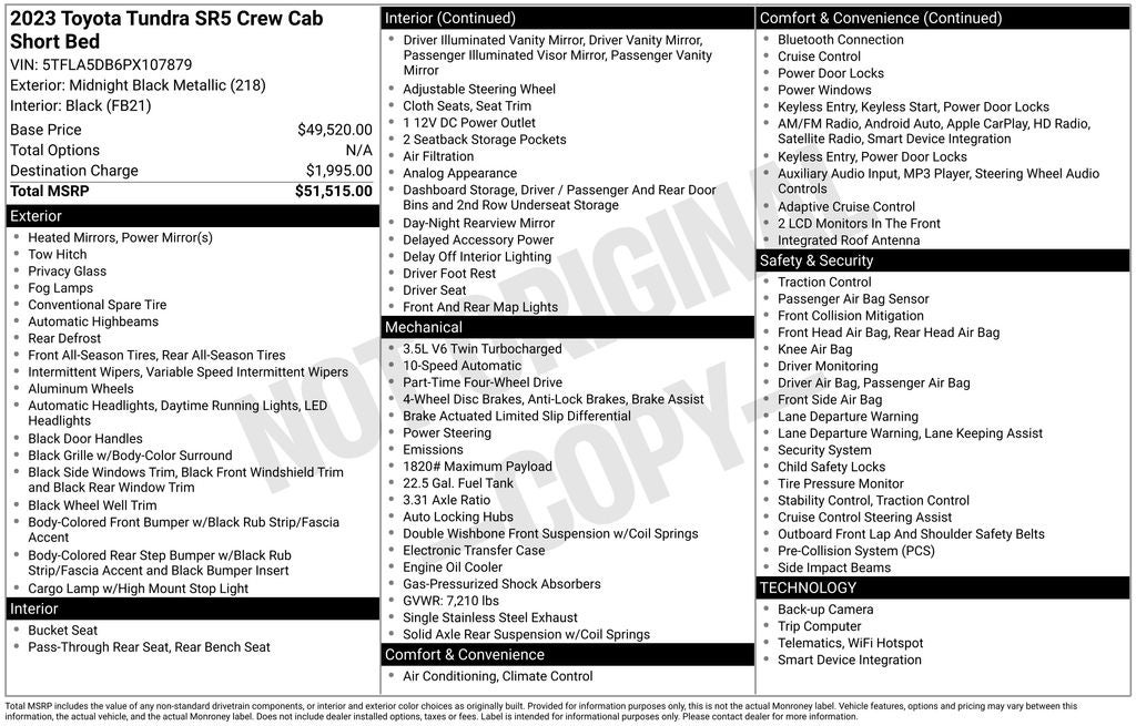 2023 Toyota Tundra SR5