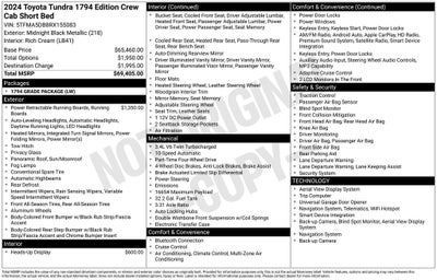 2024 Toyota Tundra 1794