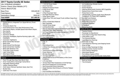 2017 Toyota Corolla SE