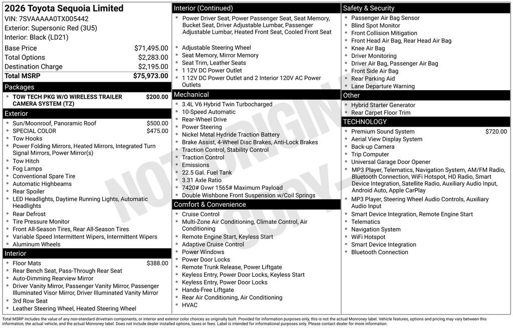 2026 Toyota Sequoia Limited