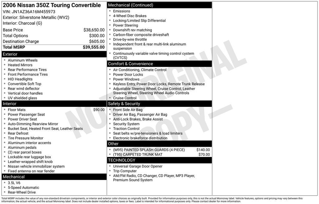2006 Nissan 350Z Enthusiast